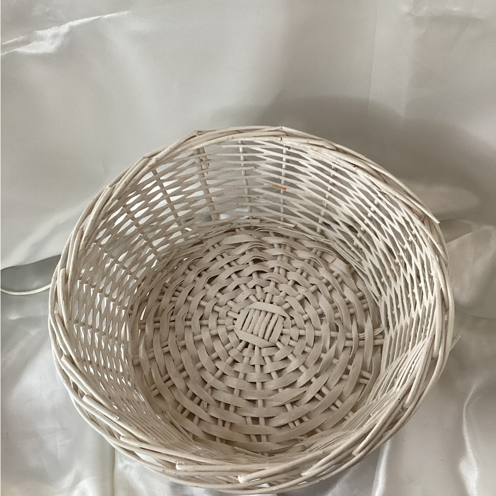 White Wicker Basket